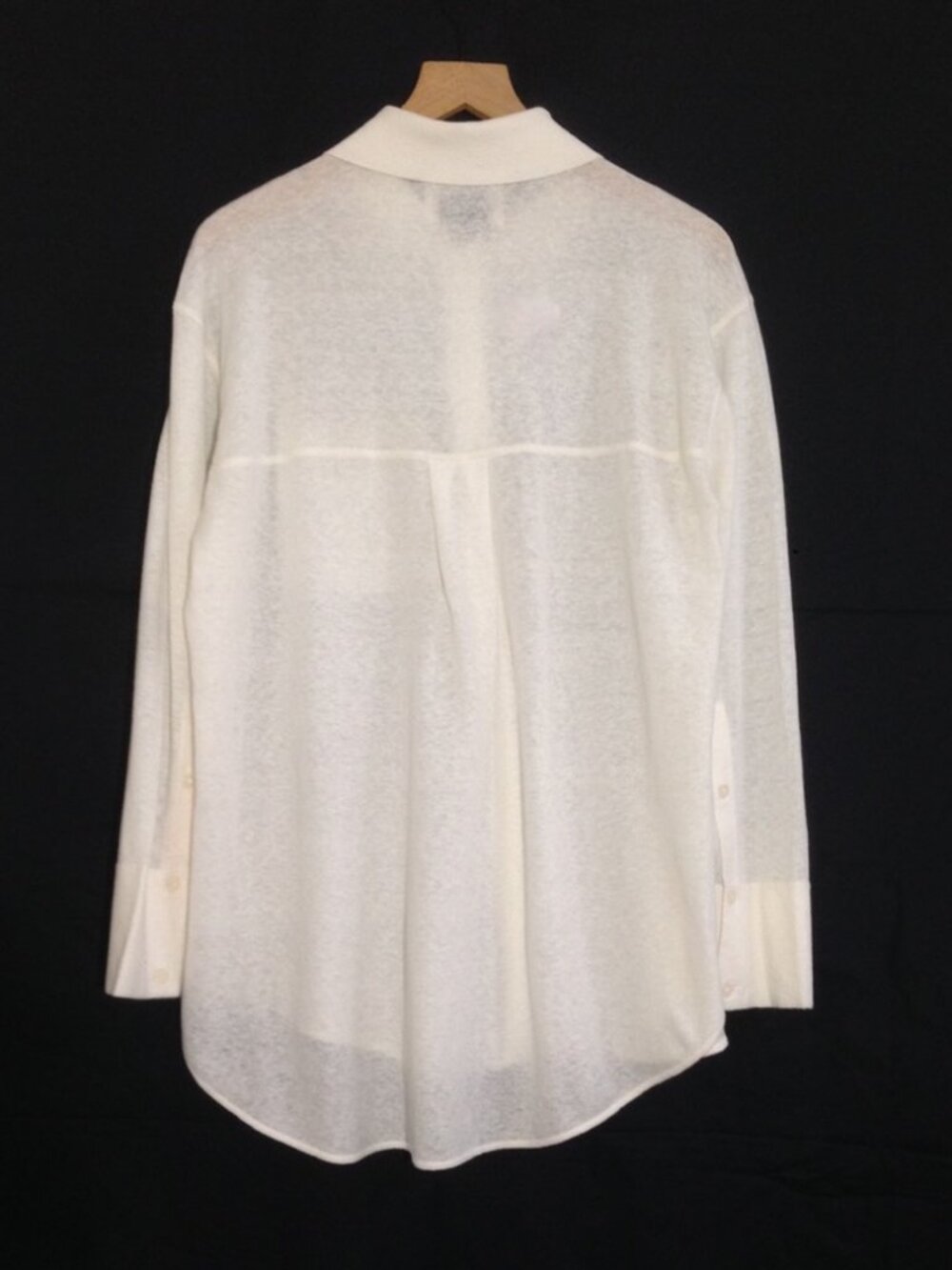 White + Warren Button Sweater Sample - Small - NWOT - Picture 4 of 4